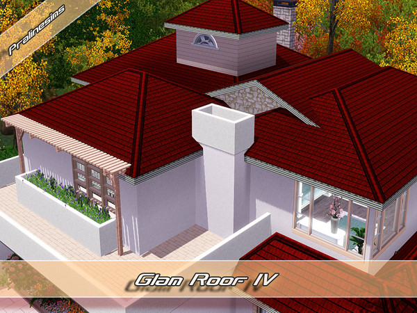 Sims 3 — Glam Roof 4 by Pralinesims — By Pralinesims