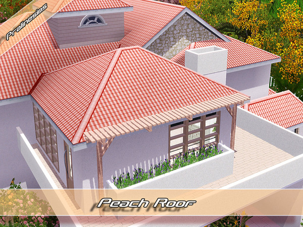 Sims 3 — Peach Roof by Pralinesims — By Pralinesims