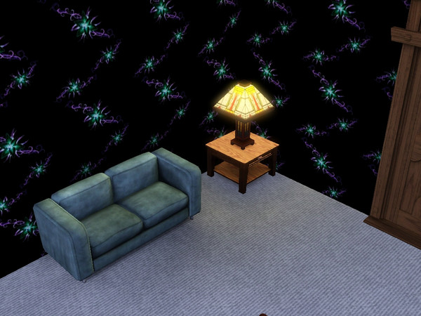 Sims 3 — LilyNegZig by Kaydarragh2 — A lily pattern in negative works well with the lily border too