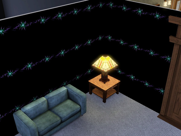 Sims 3 — LilyNegBorder by Kaydarragh2 — A lily border pattern in negative works well with the lily zigzag too