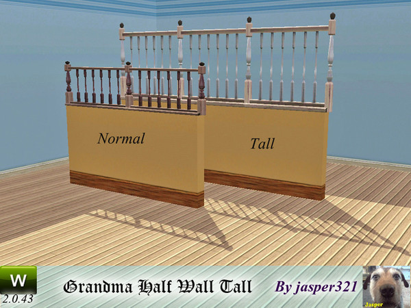 Sims 3 — Grandma half wall tall by jasper321 — Grandma half wall tall