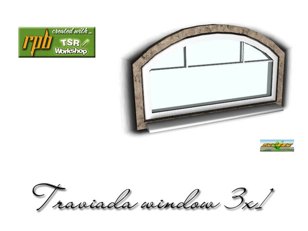 Sims 3 — S3C Traviada window 3x1 by ruhrpottbobo — S3C Traviada window 3x1