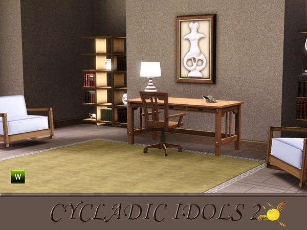 Sims 3 — evi Cycladic idol2 by evi — Cycladic art encompasses the visual art of the ancient Cycladic civilization, which
