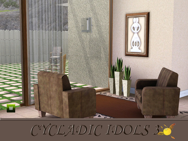 Sims 3 — evi Cycladic idol 3 by evi — Cycladic art encompasses the visual art of the ancient Cycladic civilization, which