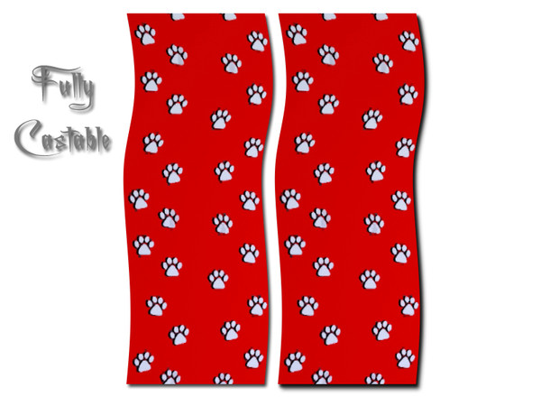 Sims 3 — Various Object Set Paw Prints Wallpaper 2 by Lulu265 — Part of the *FREE* Various Object Set Please do not