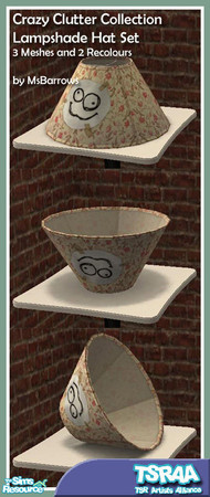 Sims 2 — Lampshade Hat Set by MsBarrows — Feeling like you\'re no longer the life of the party? Haven\'t been enjoying