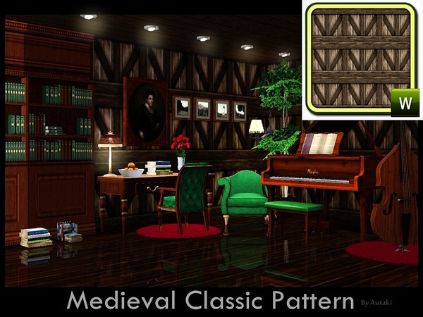 Sims 3 — Medieval_PT02 by autaki — Medieval_PT. Classic Pattern. ByAutaki. Hope you like it.