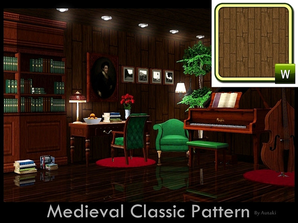Sims 3 — Medieval_PT04 by autaki — Medieval_PT. Classic Pattern. ByAutaki. Hope you like it.