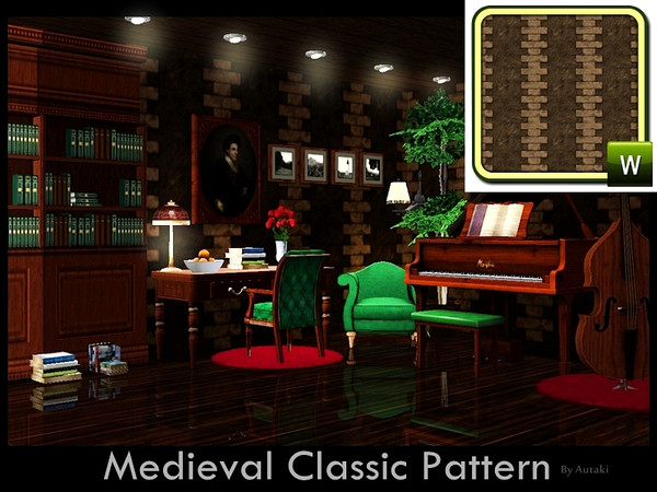 Sims 3 — Medieval_PT06 by autaki — Medieval_PT. Classic Pattern. ByAutaki. Hope you like it.