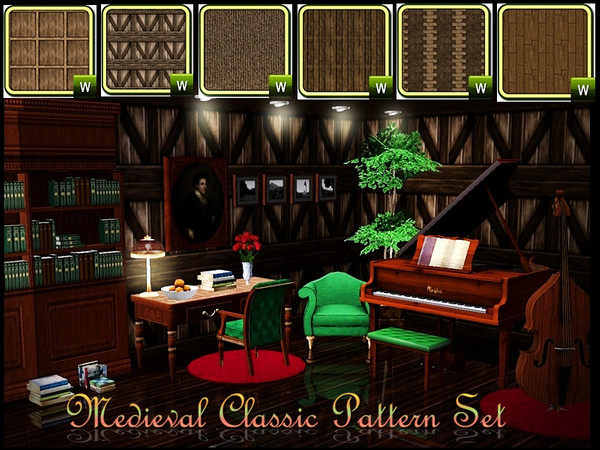 Sims 3 — Medieval_Classic_Pattern_SET by autaki — Medieval_PT. Classic Pattern. ByAutaki. Hope you like it.