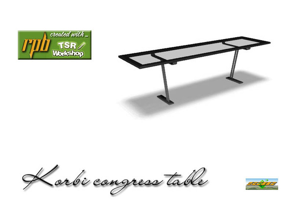 Sims 3 — S3C Korbi congress table by ruhrpottbobo — S3C Korbi congress table