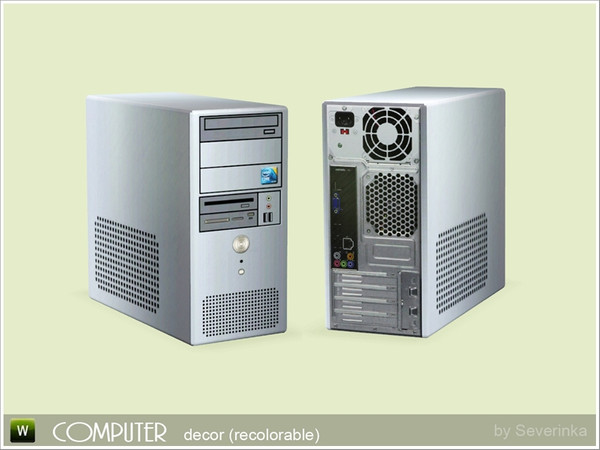 Sims 3 — Computer (decor) by Severinka_ — Created by Severinka, recolorable