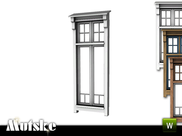 Sims 3 — Alda Window Middle 1x1 by Mutske — 4 recolorable parts. Made by Mutske@TSR. TSRAA.