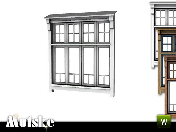 Sims 3 — Alda Window counter 2x1 by Mutske — 4 recolorable parts. Made by Mutske@TSR. TSRAA.