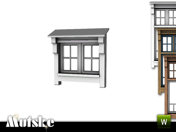 Sims 3 — Alda Window Privat 1x1 by Mutske — 4 recolorable parts. Made by Mutske@TSR. TSRAA.