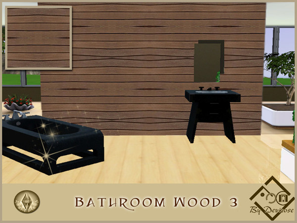 Sims 3 — Bathroom Wood 3 by Devirose — -No need Expansion packs,base game compatible-Enjoy^