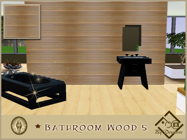 Sims 3 — Bathroom Wood 5 by Devirose — -No need Expansion packs,base game compatible-Enjoy^