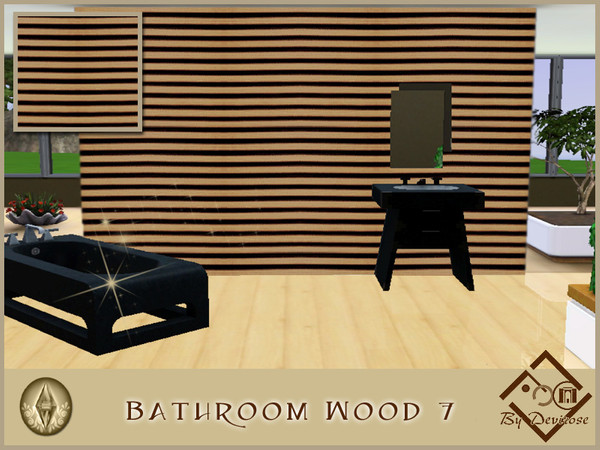Sims 3 — Bathroom Wood 7 by Devirose — -No need Expansion packs,base game compatible-Enjoy^