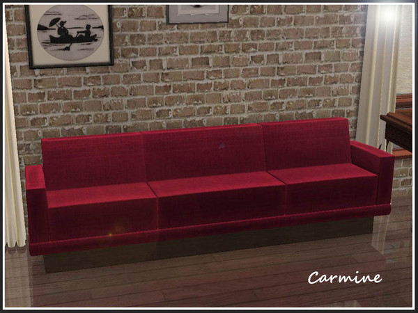 Sims 2 — Mr Section Fabric Texture Part 1 - Carmine by portiapudding — As shown, these will recolour the chair with arms