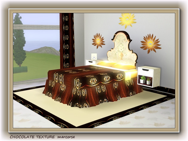 Sims 3 — Chocolate Texture pattern by marcorse — Another textured brown and gold pattern, originally a chocolate box