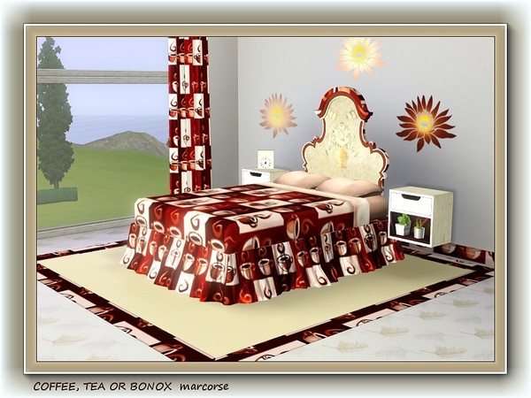 Sims 3 — Coffee, Tea or Bonox?  pattern by marcorse — Three cups, steaming and ready to sip . . which would you prefer .