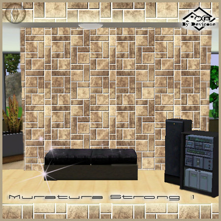 Sims 3 — Muratura Strong 1 by Devirose — By Devirose-.Created using EA's 'Create a Pattern'.'-No need Expansion