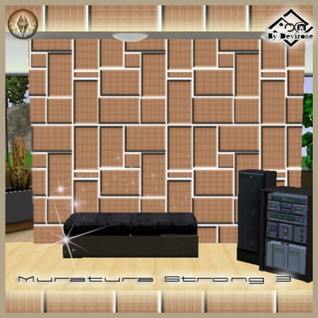 Sims 3 — Muratura Strong 3 by Devirose — By Devirose-.Created using EA's 'Create a Pattern'.'-No need Expansion