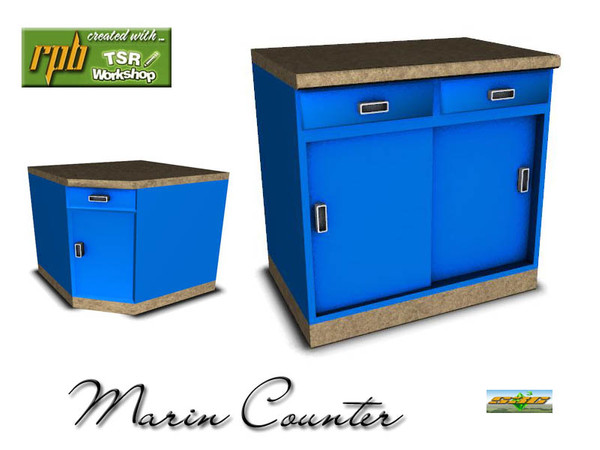Sims 3 — S3C Marin counter base  by ruhrpottbobo — S3C Marin counter base by ruhrpottbobo