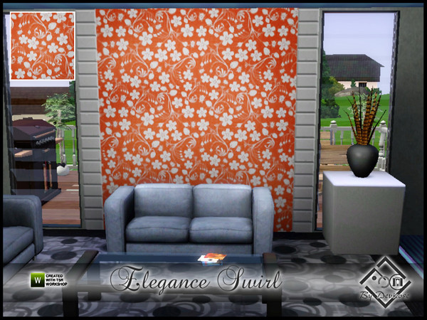 Sims 3 — Elegance Swirl by Devirose — By Devirose-Created with Tsr Workshop,base game compatible-Emjoy^^