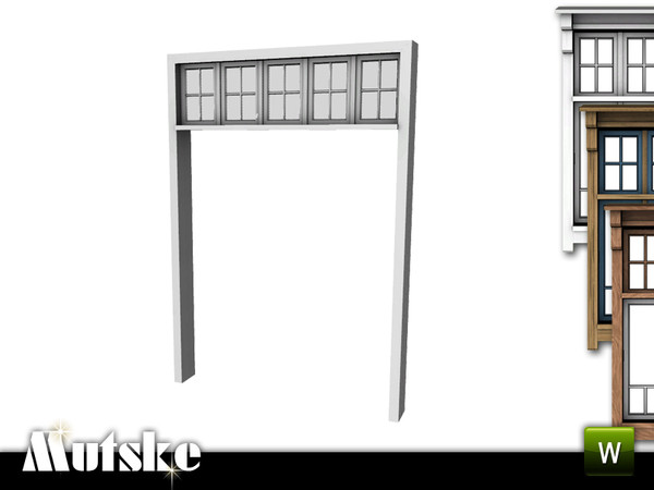 Sims 3 — Alda Arch Indoor 2x1 by Mutske — 4 recolorable parts. Made by Mutske@TSR. TSRAA.