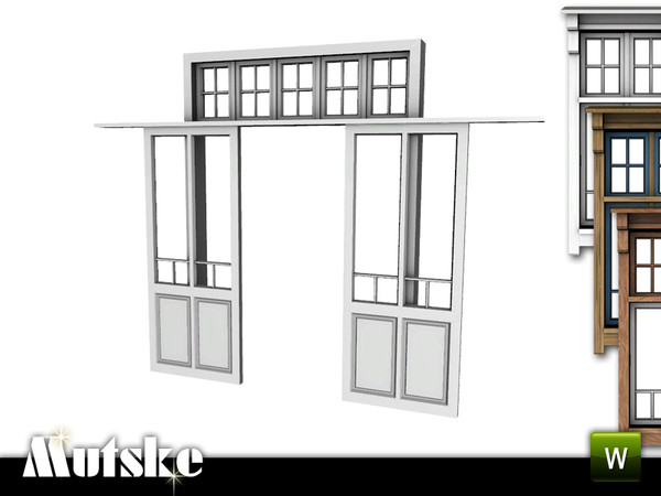 Sims 3 — Alda Arch Indoor 2x1 by Mutske — 4 recolorable parts. Made by Mutske@TSR. TSRAA.