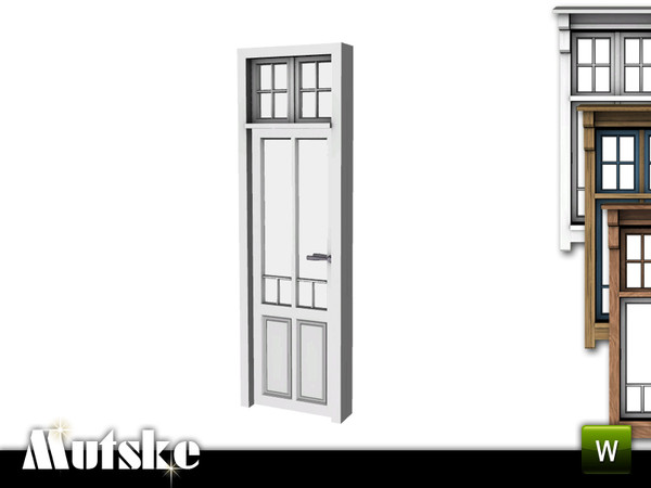 Sims 3 — Alda Door 1x1 by Mutske — 4 recolorable parts. Made by Mutske@TSR. TSRAA.