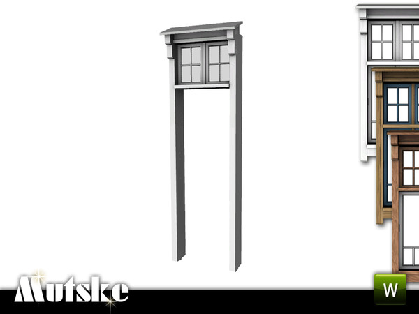 Sims 3 — Alda Arch Outdoor 1x1 by Mutske — 4 recolorable parts. Made by Mutske@TSR. TSRAA.