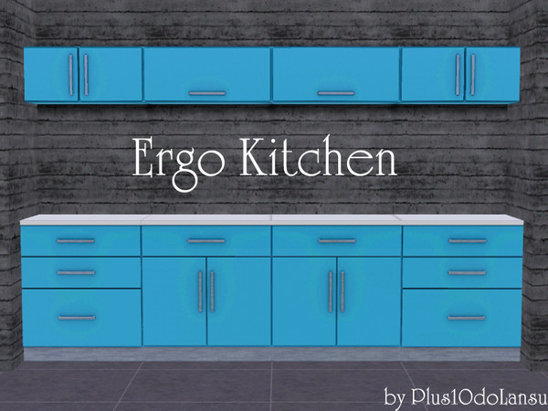Sims 3 — Ergo Kitchen by plus10dolansu2 — Ergo Kitchen is a kitchen set to the modern house! In the set you will find: 2