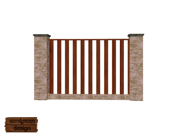 Sims 3 — Fence II by wondymoon — - Build Set 3 - Draw the Borders - Fence II - wondymoon@TSR - Sep'2012