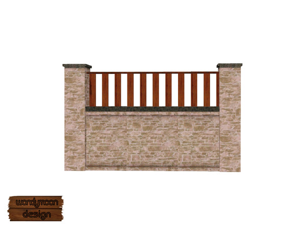 Sims 3 — Fence I by wondymoon — - Build Set 3 - Draw the Borders - Fence I - wondymoon@TSR - Sep'2012