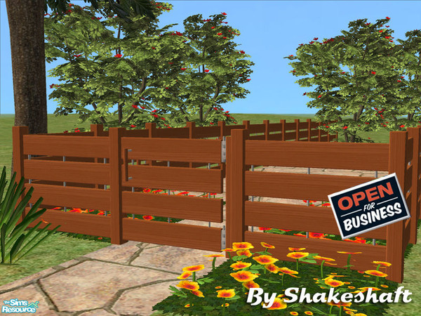 Sims 2 — Small Sutton Gate - OFB Mesh by Shakeshaft — Part of a set of new fences and matching gates, there are 3