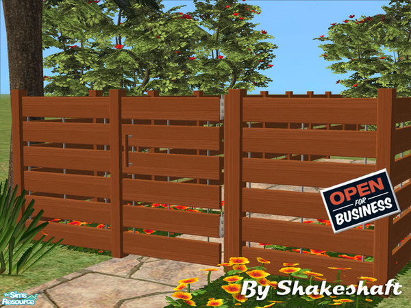 Sims 2 — Medium Sutton Gate - OFB Mesh by Shakeshaft — Part of a set of new fences and matching gates, there are 3
