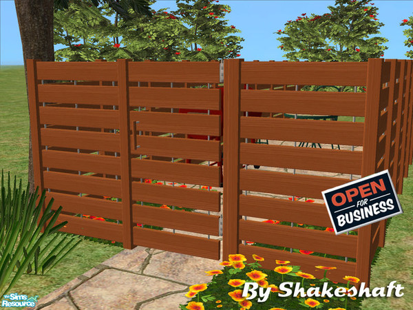Sims 2 — Tall Sutton Gate - OFB Mesh by Shakeshaft — Part of a set of new fences and matching gates, there are 3