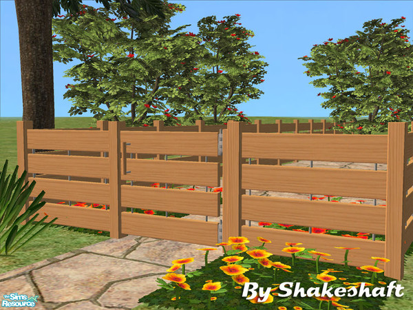 Sims 2 — Small Sutton Gate - Light by Shakeshaft — Part of a set of new fences and matching gates, there are 3 different
