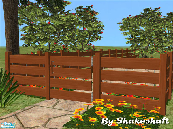 Sims 2 — Small Sutton Gate - Mesh by Shakeshaft — Part of a set of new fences and matching gates, there are 3 different