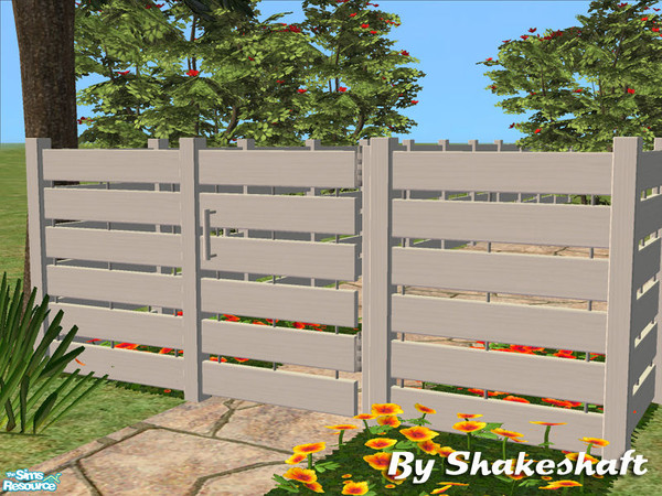 Sims 2 — Medium Sutton Gate - White by Shakeshaft — Part of a set of new fences and matching gates, there are 3 different