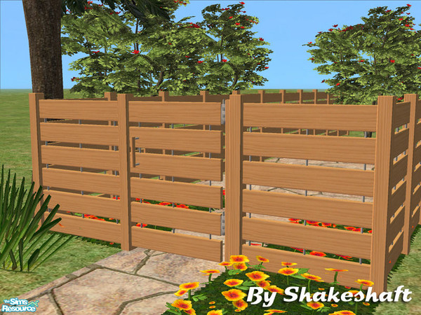 Sims 2 — Medium Sutton Gate - Light by Shakeshaft — Part of a set of new fences and matching gates, there are 3 different