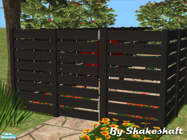 Sims 2 — Tall Sutton Gate - Black by Shakeshaft — Part of a set of new fences and matching gates, there are 3 different