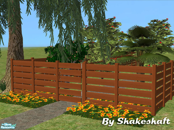 Sims 2 — Medium Sutton Fence - Medium by Shakeshaft — Part of a set of new fences and matching gates, there are 3