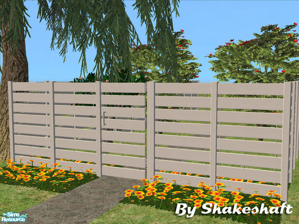 Sims 2 — Tall Sutton Fence - White by Shakeshaft — Part of a set of new fences and matching gates, there are 3 different