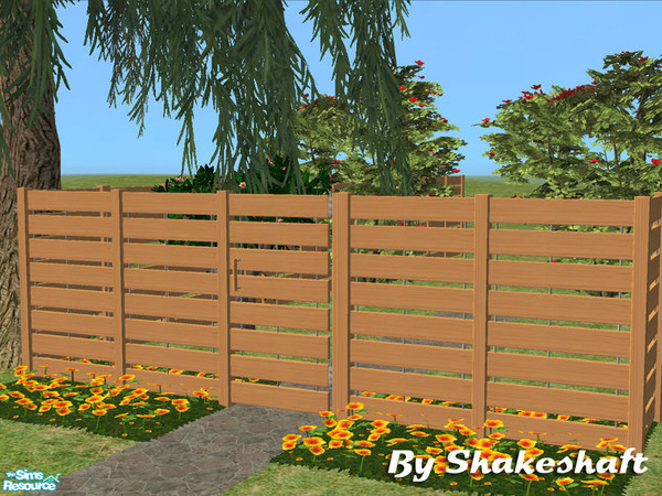 Sims 2 — Tall Sutton Fence - Light by Shakeshaft — Part of a set of new fences and matching gates, there are 3 different