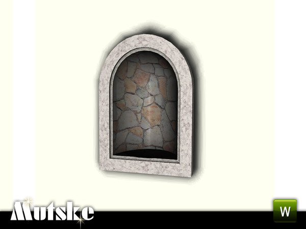 Sims 3 — Wall Elements Niche by Mutske — This Niche is the same on the inside and outside. So if you place a decoration