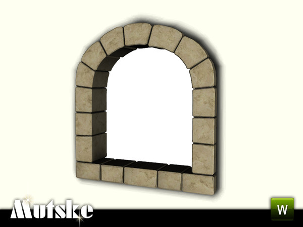 Sims 3 — Wall Elements Niche 2x1 by Mutske — With slots. 2 recolorable parts. Made by Mutske@TSR. TSRAA.
