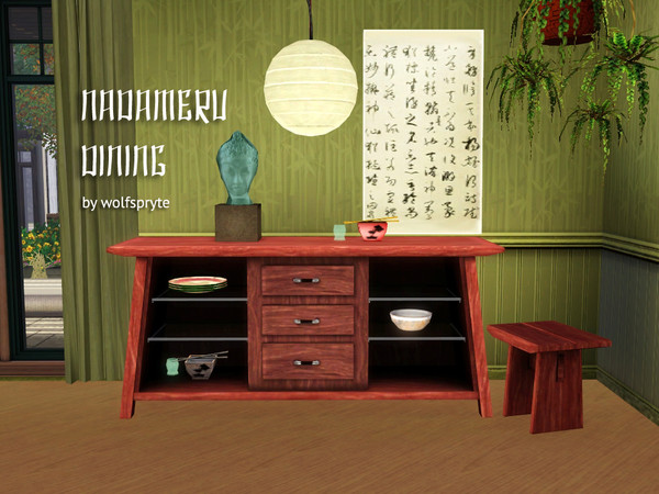 Sims 3 — Nadameru Dining  by wolfspryte — Today.. by request by Degera.. I bring you the Nadameru Dining Collection. This